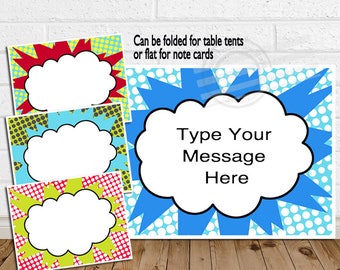 Superhero Thank You Notes For Kids Super Hero Thank You Cards Etsy