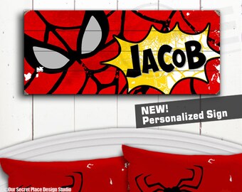 superhero wood sign etsy