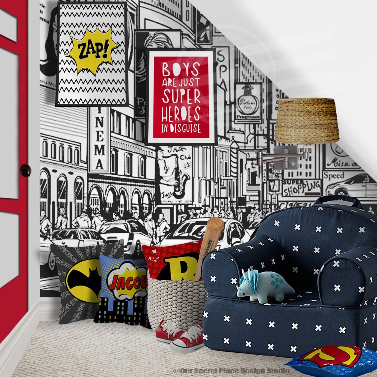 Childrens Room Wall Art For Toddler Boy Superhero Wall Art For Boys Superhero Signs For Boys Room Wall Art For Kids Wall Art Superhero Print