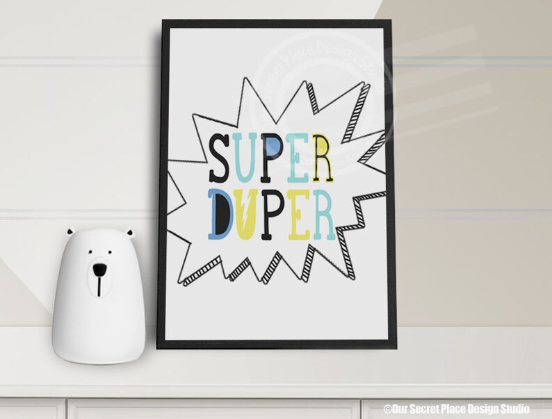 Girls Superhero Wall Art Superhero Wall Decor Girls Room Etsy