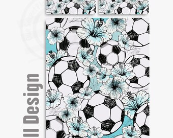 Tennis-Themed Twin Sheet Set – 3-Piece Blue Watercolor Bedding For Kids & Teens Room Decor