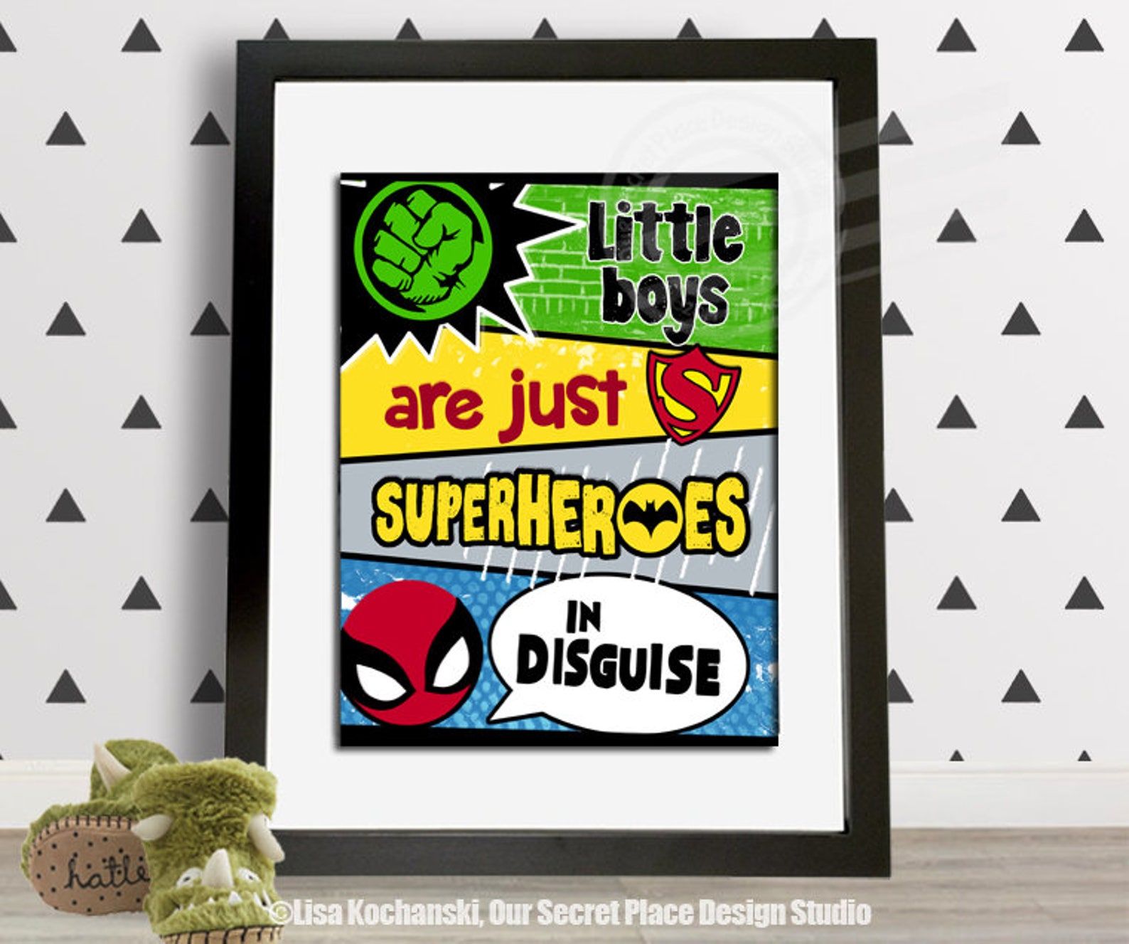 DIGITAL Toddler Wall Art Boys Wall Print Superhero Wall Art Etsy