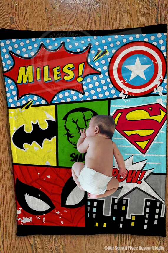 superhero crib bedding