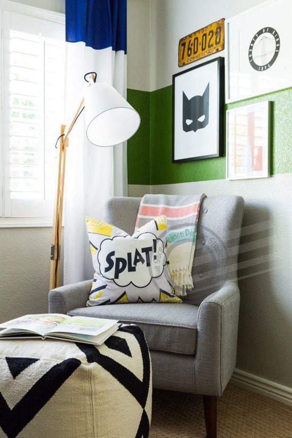 Superhero Throw Pillow Superhero Decor Superhero Room Decor For Boys Room Comic Book Bedroom Comic Book Decor Comic Book Room Decor