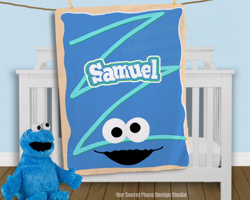 Pop Tart Blanket Sesame Street Blanket Boys Crib Blanket Boys Etsy
