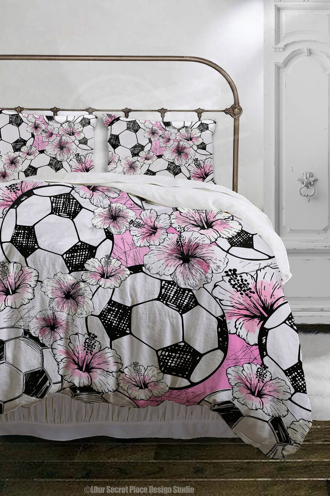Girls Pink Floral Soccer Bedding For Girls Tween Floral Duvet Etsy girls-pink-floral-soccer-bedding-for-girls-tween-floral-duvet-etsy