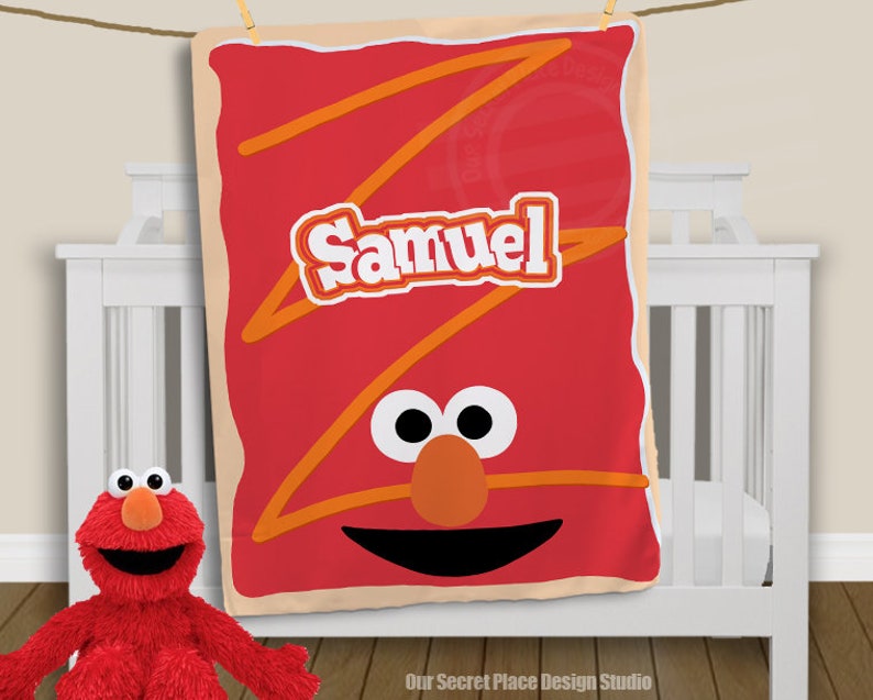 Pop Tart Blanket Sesame Street Blanket Boys Crib Blanket Boys Etsy