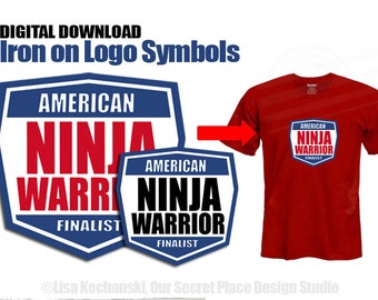 INSTANT DOWNLOAD American Ninja Warrior Party American Ninja Warrior Birthday American Ninja Warrior T-shirts Ninja Warrior Iron on transfer