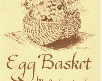 Let's Make An Egg Basket Basketry Weaving Craft Booklet Pattern Instructions Vintage