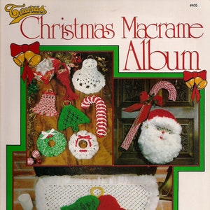 Vintage Christmas Macrame Album - Holiday Patterns & Instructions