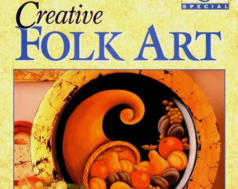 Creative Folk Art Decorative Painting Craft Book by Sue Iliov