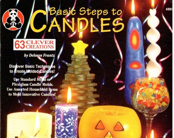 Basic Steps to Candles Craft Instruction Guide Book on How to Make Candles