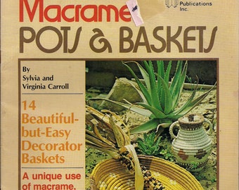 TYLKO W PDF - Wzory na doniczki i kosze makramowe do pobrania