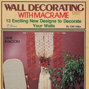PDF ONLY Wall Decorating with Macrame Wall Hangings Patterns Craft Book