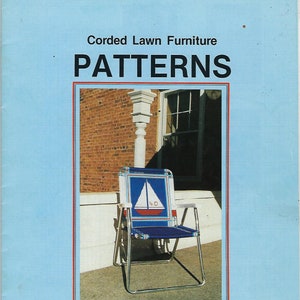 ALLEEN PDF - Downloadbare patronen voor macrame-tuinstoelen met snoer