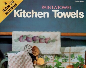 Plaid Paint A Towel Kitchen Towels Iron on Decorative Painting Patterns Book