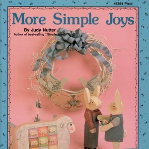 VTG Mehr einfache Freuden Dekorative Tole Malerei Volkskunst Handwerk Buch Judy Nutter