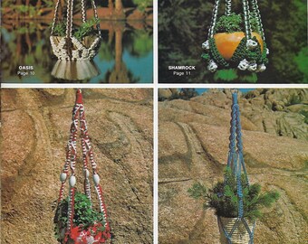 PDF ONLY Macra-Vision Plant Hanger and Hanging Table Patterns & Instructions Downloadable Book