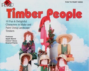 Timber People Wood Yard Decor Patterns Decorative Tole Painting Craft Book