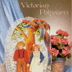 VTG wiktoriański Potpourri dekoracyjne malarstwo Tole wzory sztuki ludowej książka Diane Zufall