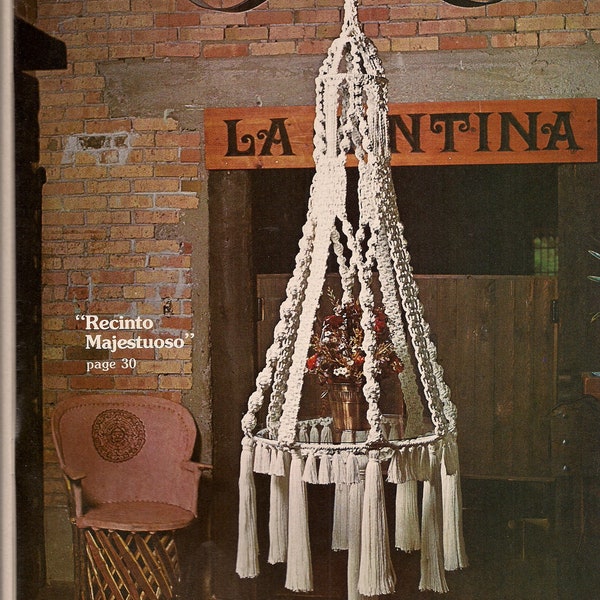 PDF ONLY - Spanish Lace - Macrame with a Spanish Influence Plant Hanger Patterns