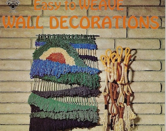 SOLO PDF - Decoraciones de pared fáciles de tejer Libro de tejido Patrones descargables