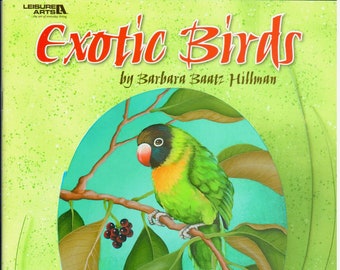 Exotic Birds Barbara Baatz Hillman Acrylic Decorative Painting Patterns Craft Book