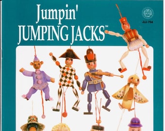 Jumpin' Jumping Jacks Juanita Denton Decorative Painting Patterns Vintage Craft Book