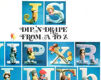 Dip 'N Drape From A to Z Fabric Mache Draping Sculpture Instructions Vintage Craft Pattern Book