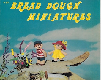 PDF ONLY - Bread Dough Miniatures Little People Figurines Sculpture Instructions Vintage Craft How to Book