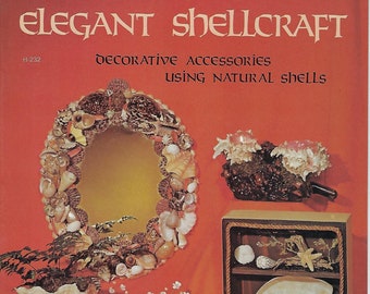 Accessoires décoratifs élégants en coquillages utilisant des coquillages naturels manuels d'instructions d'artisanat vintage
