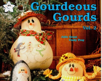 Gourdeous Gourds Vol 2 Julie Grant Acrylic Decorative Painting Patterns Craft Book