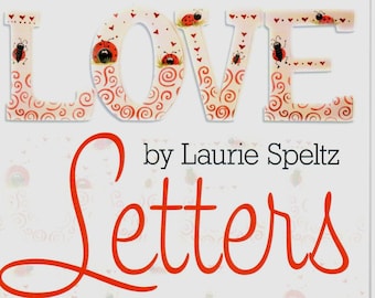Love Letters Laurie Speltz Acrylic Decorative Painting Craft Book