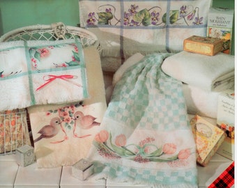 Plaid Paint A Towel Bath Guest Towels Iron on Decorative Painting Patterns Book