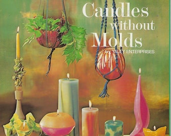 Candles Without Molds Vintage 1970's How to Craft Instruction Book Patterns