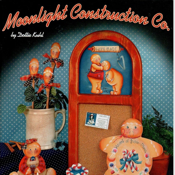 Moonlight Construction Co. Dottie Kuhl Acrylic Decorative Painting Patterns Craft Book