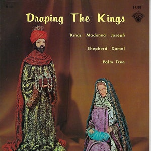Draping the Kings How to Make Christmas Nativity Scene Figures Sculpture Instructions Vintage Craft Book