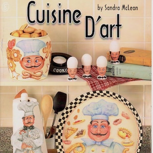 Cuisine D&#39;art Sandra McLean Decorative Painting Kitchen Food Patterns Craft Book