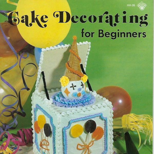 Kuchen Dekoration für Anfänger Vintage 1970er Jahre Bastelbuch
