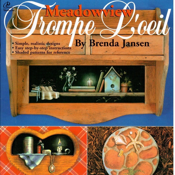 Meadowview Trompe L'oeil Brenda Jansen Acrylic Decorative Painting Patterns Craft Book