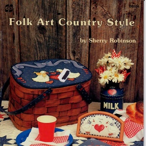Folk Art Country Style Decorative Painting Craft Book