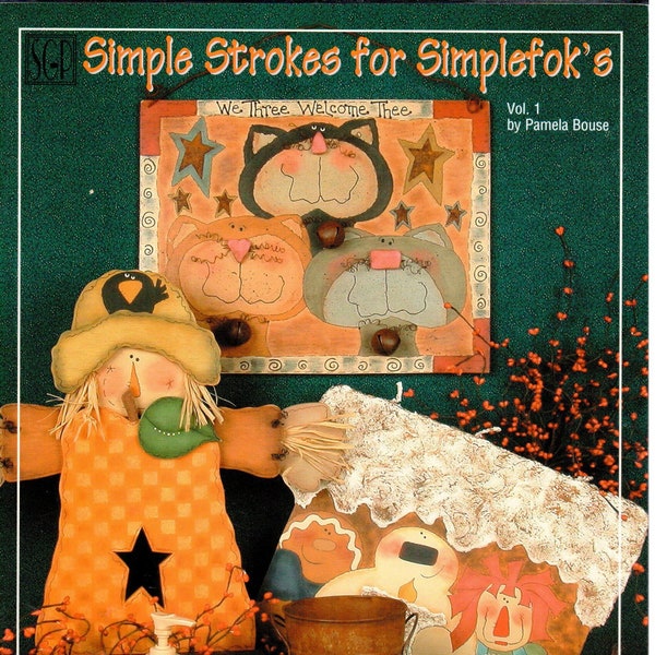 Simple Strokes for Simplefok's Pamela Bouse Acrylic Decorative Painting Patterns Craft Book