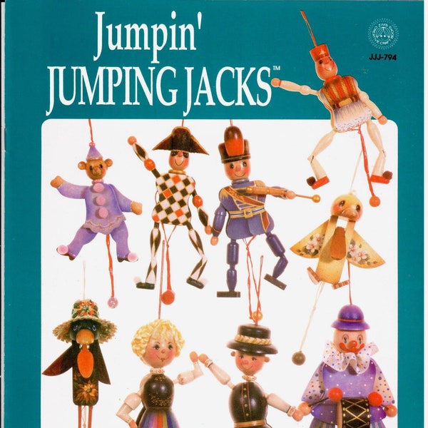 Jumpin' Hampelmänner Juanita Denton Dekorative Malerei Muster Vintage Bastelbuch