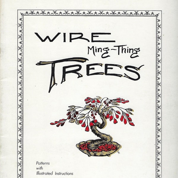 PDF Wire Ming-Thing Trees with Beads Vintage Patterns Beading Craft How To Digital Book with Illustrated Instructions