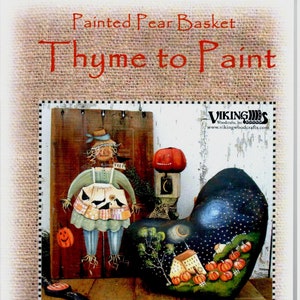 Geschilderde peer mand tijm om terrye Franse acryl decoratieve schilderij patronen boek te schilderen