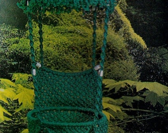 PDF ONLY - Macrame Baby Swing Pattern in Award Winning Designs Book - Downloadable Instructions