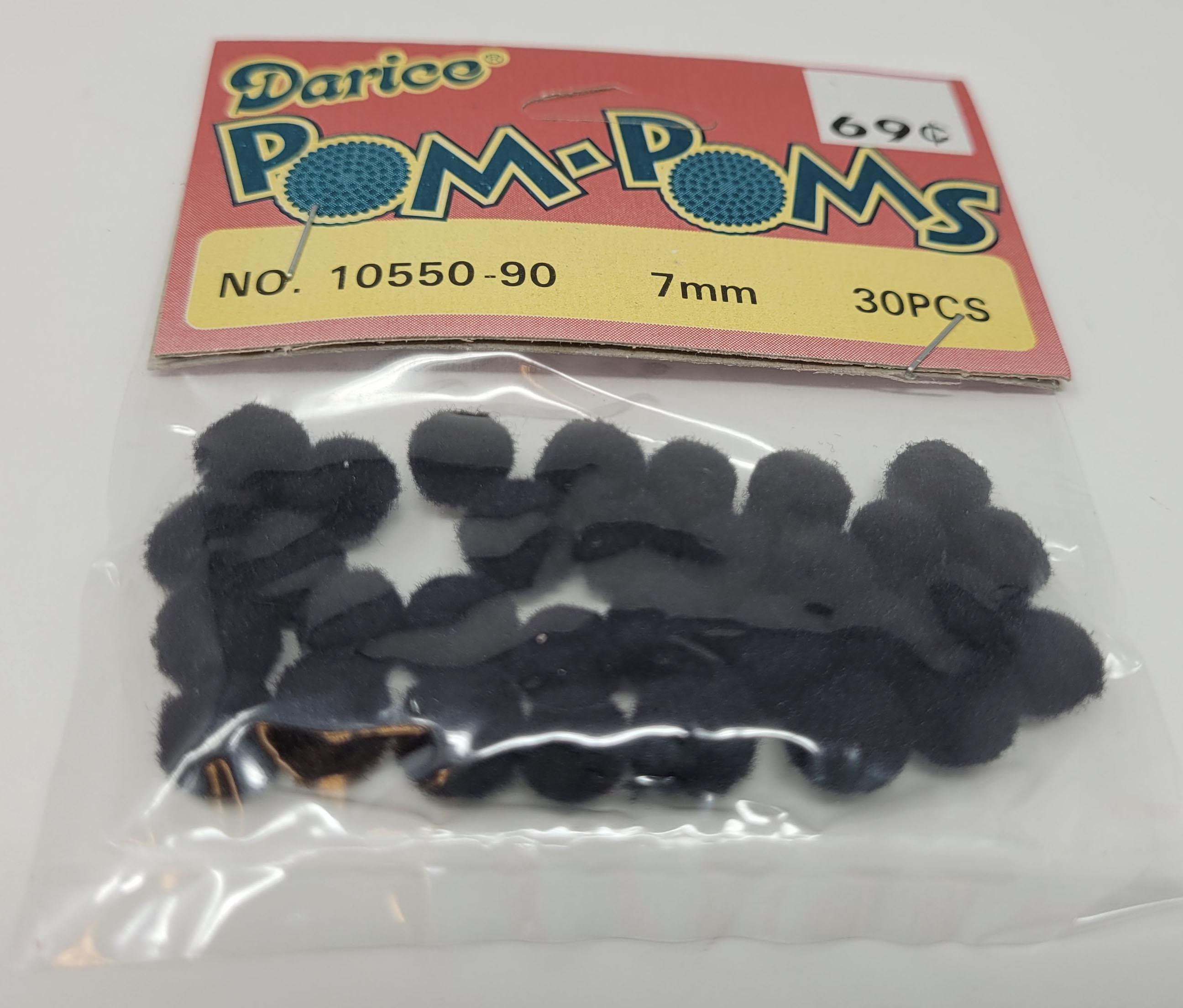 Darice & Westrim Crafts Pom Poms Brown 5mm 7mm 1/4 Lot of 3 Packs