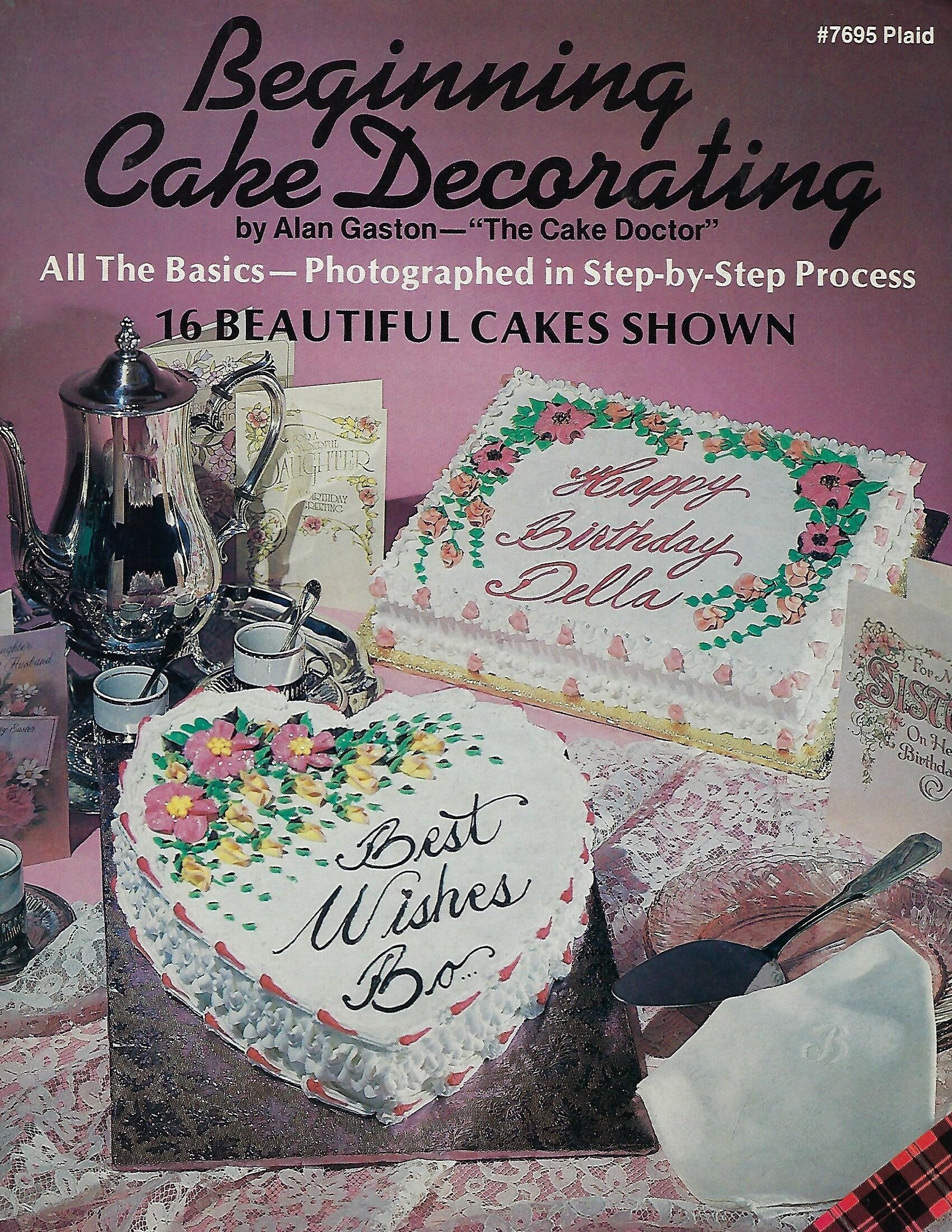 8/15以降値段を戻します　デコレーションの本　 Cake Decorating PDF ONLY - Beginning Cake Decorating Vintage Craft Instruction