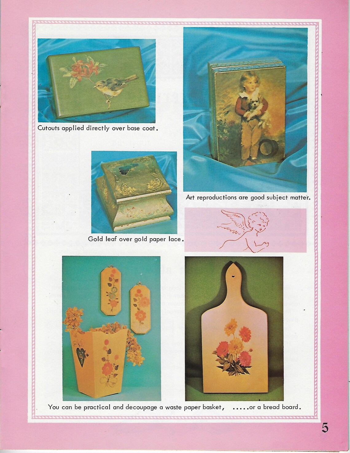 Decoupage Start to Finish for Beginners Vintage Craft How to Etsy