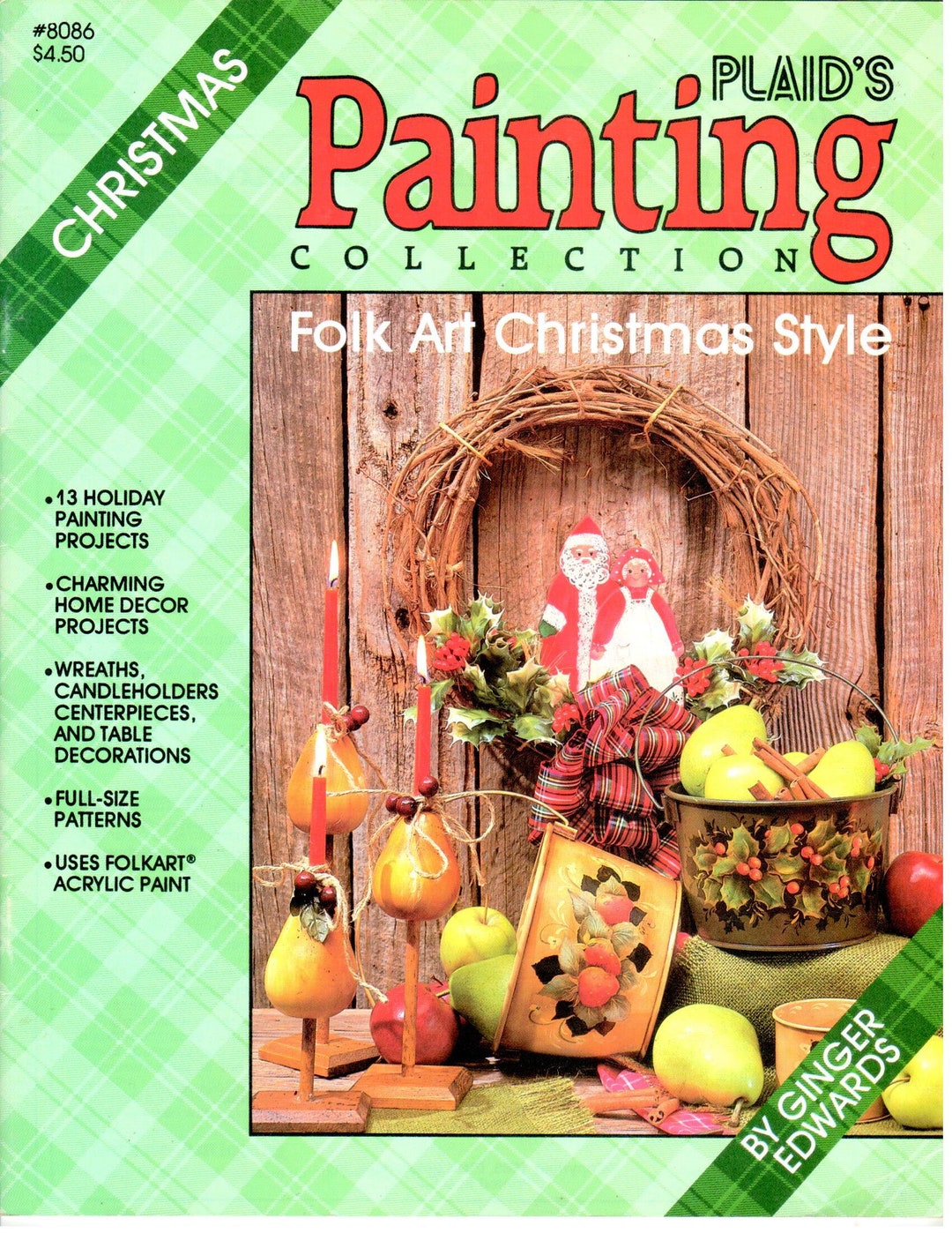 Folk Art Christmas Style Decorative Painting Patterns Craft Etsy